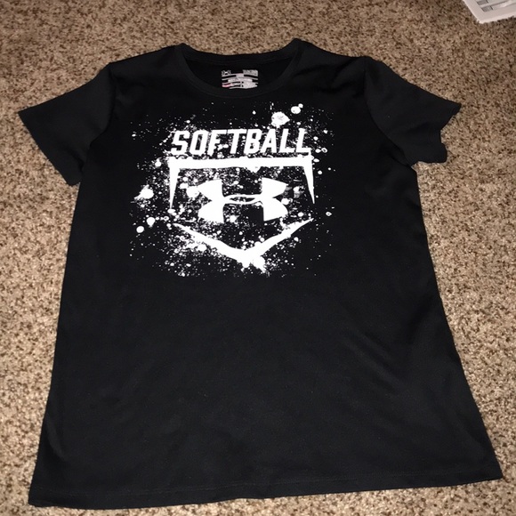 Under Armour Other - Girls Under Armour heat gear Softball Shirt
